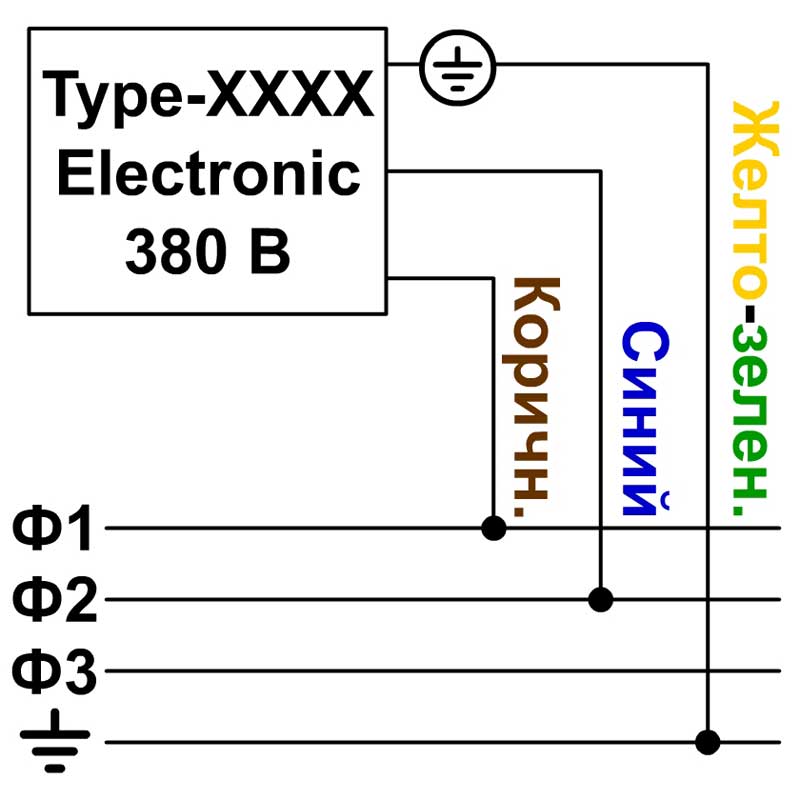 Нагреватели воздуха TYPE-Electronic 400V – схема подключения Нагреватели воздуха TYPE-Electronic 400V – схема подключения